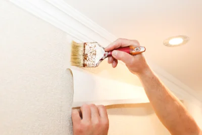 Pose de papier peint à Tharoiseau — revêtements muraux et toiles de verre